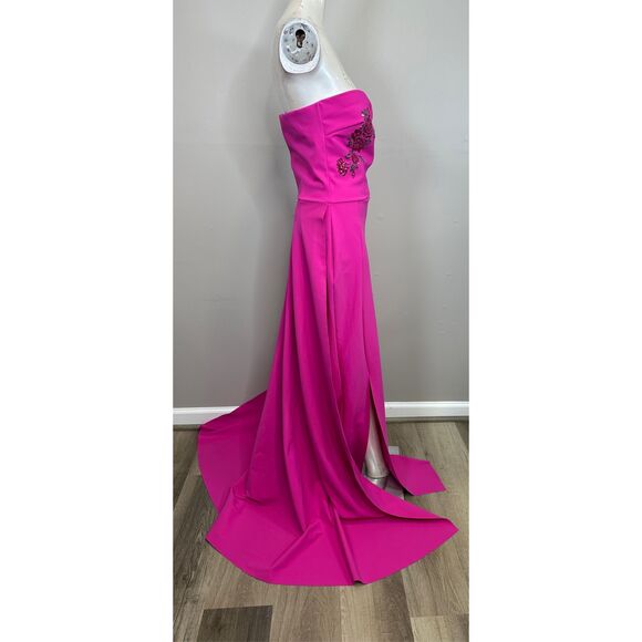 Chiara Boni La Petite Robe Kenzan Strapless Embellished Gown Size US 8 $1190 - Picture 9 of 10